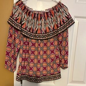 Geometric Patterned Women's Top